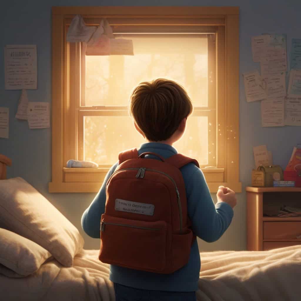 Max and the Midnight Metro Adventure | City Stories 4 Back in his room, Max opening his backpack in the morning light to find a glowing, magical train ticket that reads: “Thank you, Dream Conductor.”