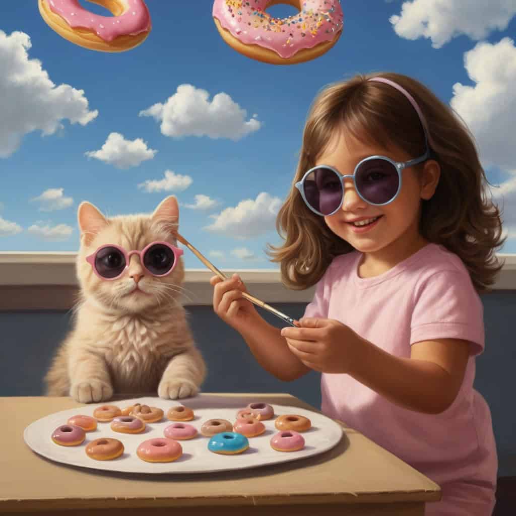 Luna and the Cloud Painter’s Secret | Imagination Stories 3 Luna painting fun cloud shapes—like a cat wearing sunglasses and a flying donut—while giggling in the sky with Mistelle.