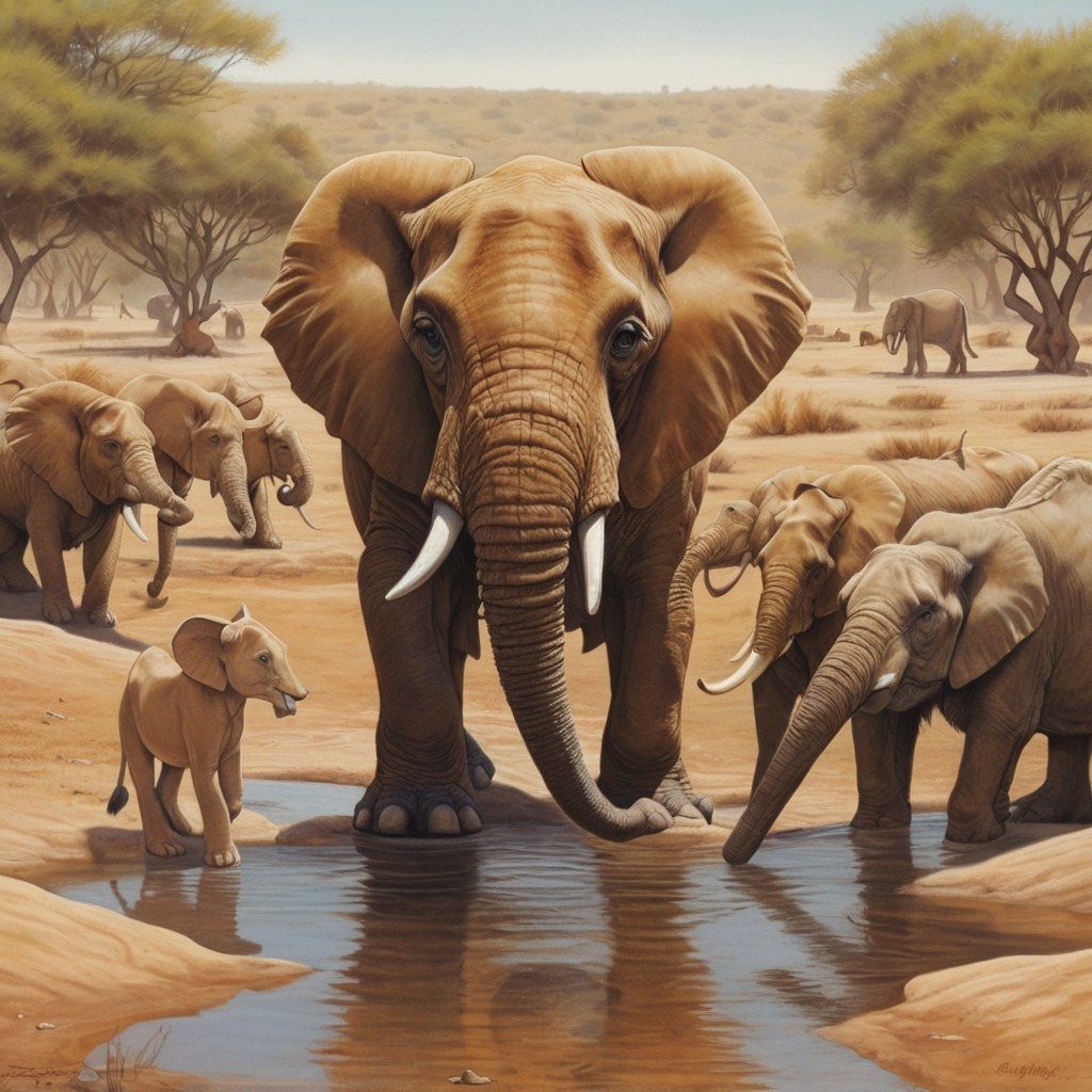 The Lion Who Learned to Listen | Moral Stories 4 Leo returning to the waterhole, apologizing to the animals, as they celebrate the discovery of fresh water together.