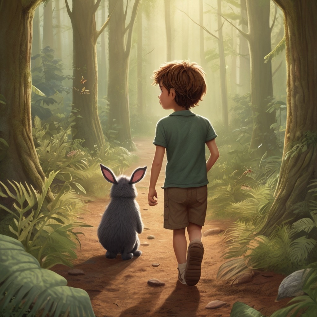 The Lion Who Learned to Listen | Moral Stories 3 Leo wandering alone through the forest, looking frustrated as he ignores helpful animals like birds, rabbits, and ants.