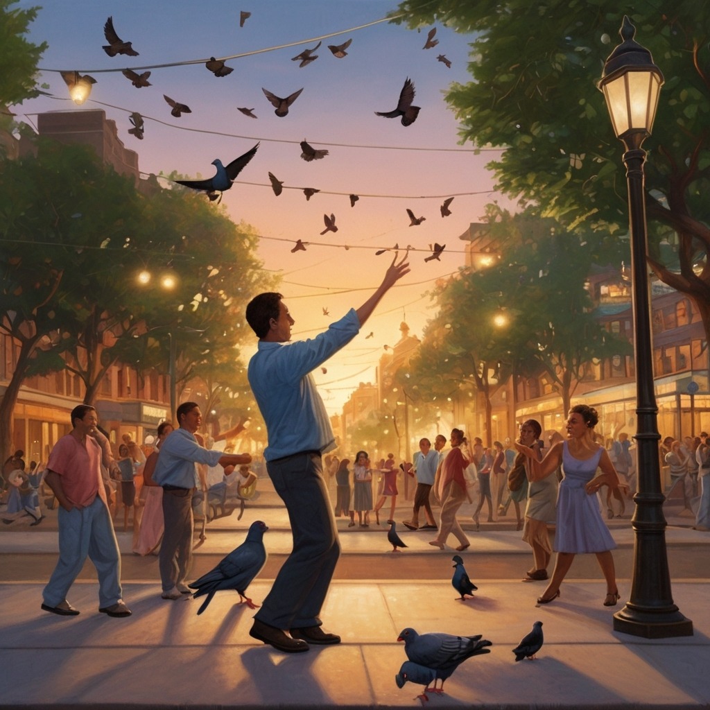 Sammy and the City That Never Stopped Dancing | City Stories 3 The entire city of Metroville participating in a "Dance Hour"—with streetlights, buses, and pigeons all joining the fun.