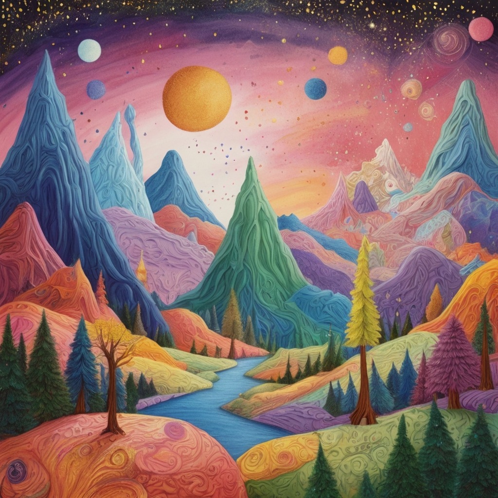 Milo and the Crayon Portal | Imagination Stories 2 A fantasy world made of crayon strokes with paint-dripping mountains, glitter trees, and talking doodles.