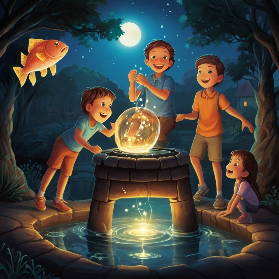 The Talking Well of Greenfield Village | Village Stories 3 Glowing fish leaping out of the well at night, lighting up the children’s faces with wonder.